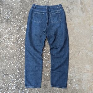 Liz Claiborne Women's Dark Blue High-Waist Relaxed Jeans